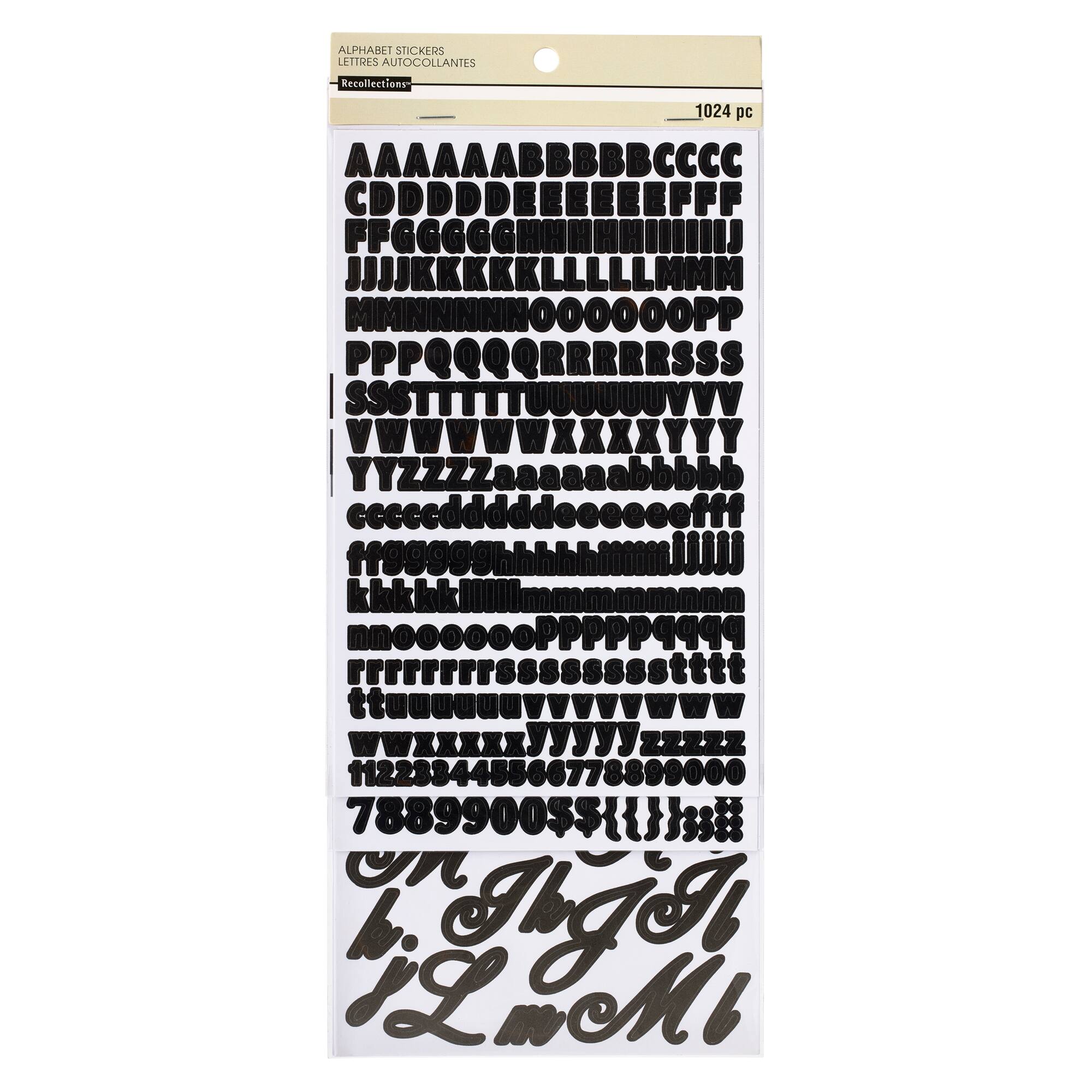 Recollections™ Alphabet Stickers